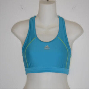 Adidas Techfit Climacool Sz M Mesh Racerback Sports Bra Neon Colorblock Y2K 90s